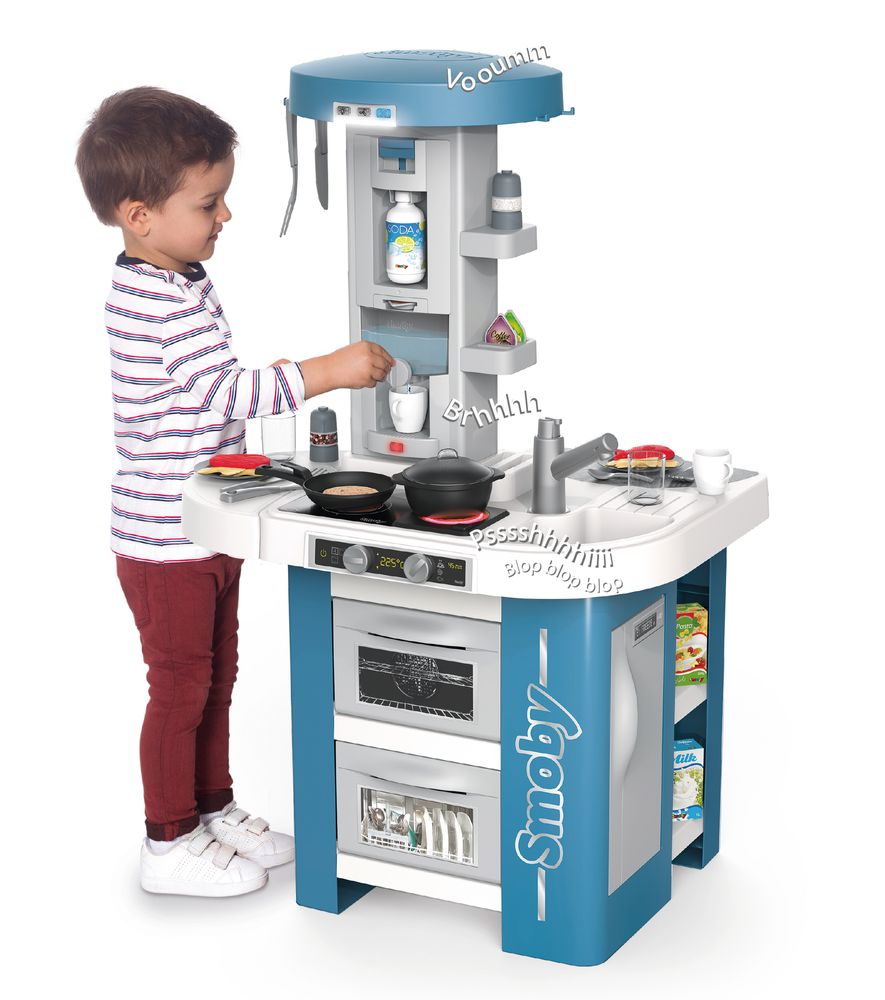 Дитяча Інтерактивна Кухня Тек Едішн Smoby Toys Tech Edition з звуком, світлом і аксесуарами 311052