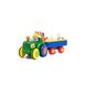 Іграшка на колесах -Трактор з трейлером (на колесах, світло, озвуч. українською мовою) Kiddieland 024753