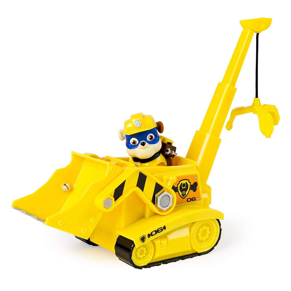 Крепиш з краном-бульдозером Щенячий патруль Paw Patrol Super Pup Rubble's Crane, Vehicle Figure