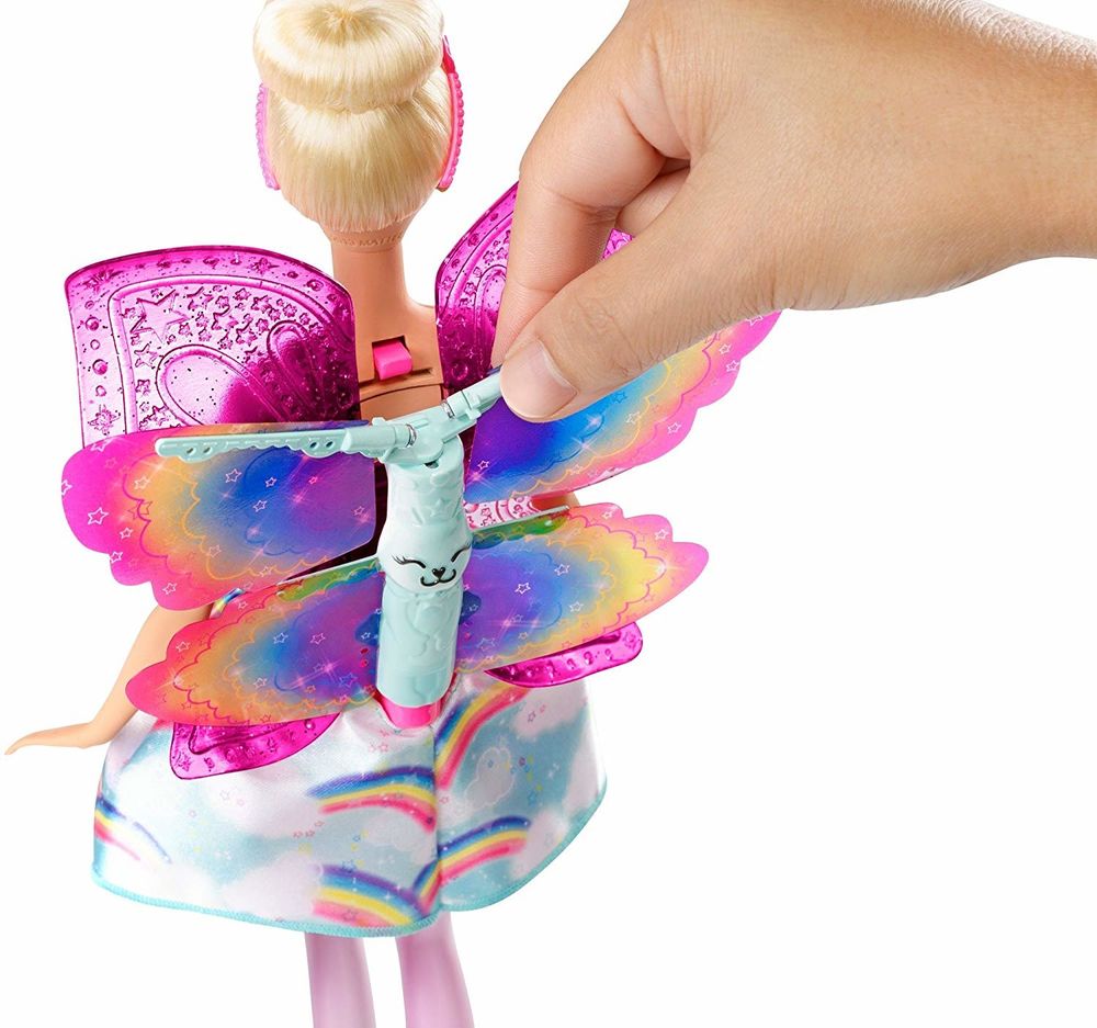 Лялька Барбі Фея Чарівні крила Barbie Dreamtopia Rainbow Cove Flying Wings Fairy Doll