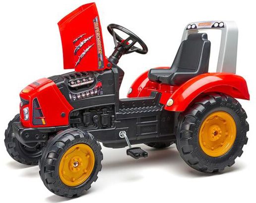 Детский трактор на педалях с прицепом Falk Красный 2020AB