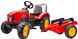 Детский трактор на педалях с прицепом Falk Красный 2020AB