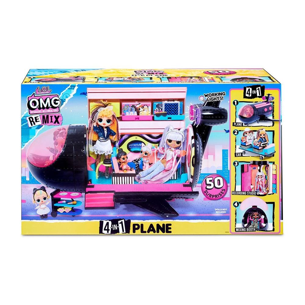 Ігровий набір L. O. L. Surprise! серії Remix Літак LOL 4 in 1 Plane 571339