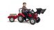 Детский трактор на педалях с прицепом и передним ковшом Falk Maccormick Красный 3020AM
