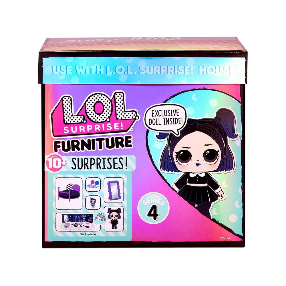 Игровой набор Лол Комната спальня Леди-Сумерки LOL Surprise Furniture Cozy Zone with Dusk Doll 572640