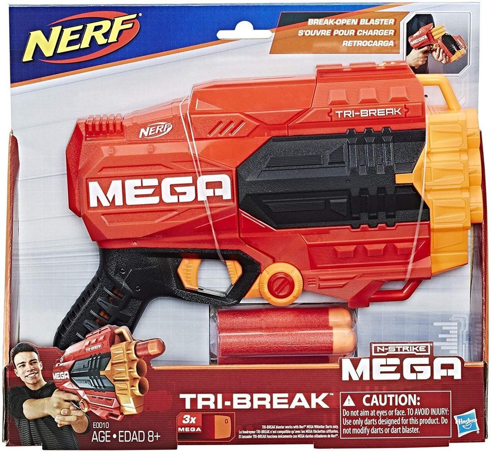 Бластер Нерф Мега Nerf N-Strike Mega Tri-Break Hasbro
