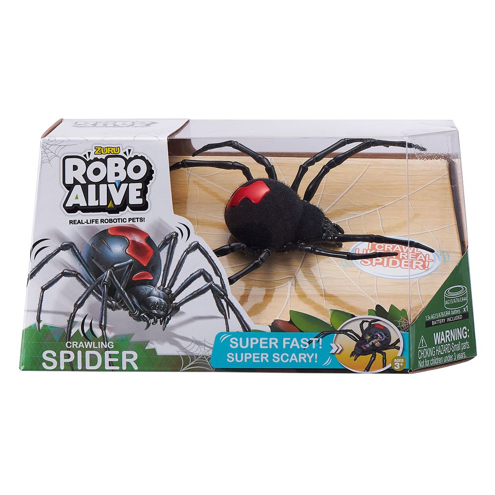 Интерактивная игрушка Pets & Robo Alive - Паук ROBO ALIVE Crawling Spider Battery 7111