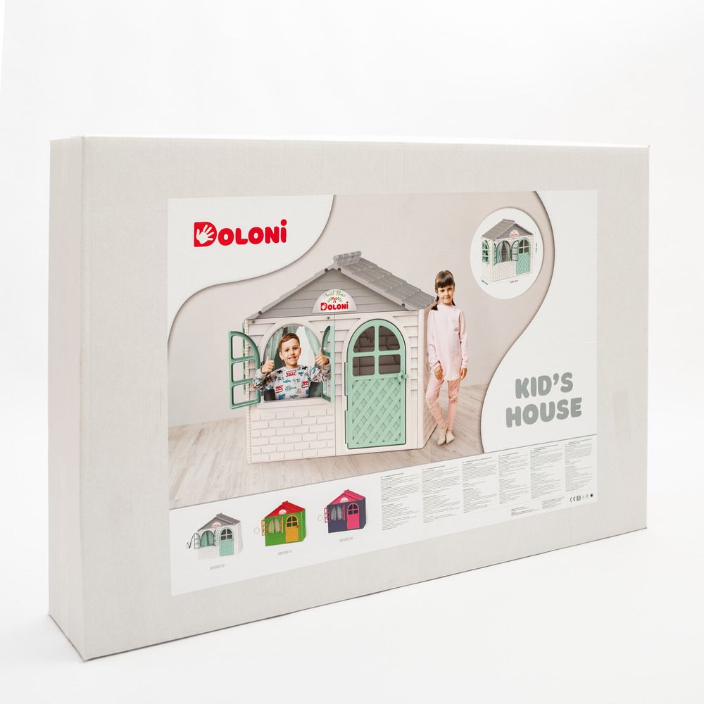 Детский игровой пластиковый домик со шторками Doloni 02550/10