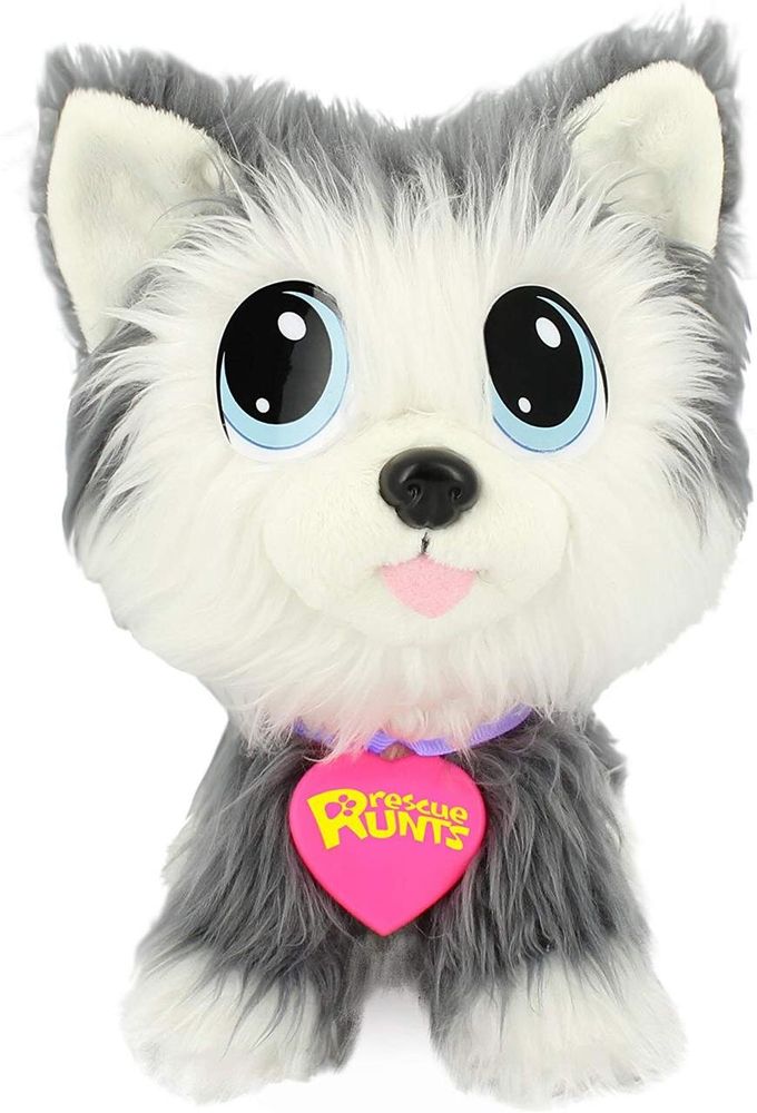 Мягкая игрушка щенок Хаски потеряшка Rescue Runts Husky Plush Dog KD Kids