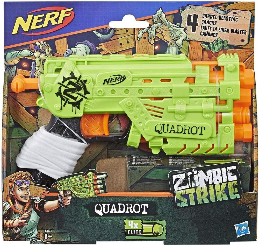 Бластер Нерф Зомби Страйк Квадрот Hasbro Nerf Zombie Strike QUADROT E2673