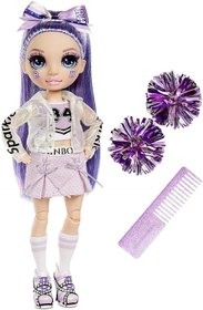 Лялька Рейнбоу Хай Віолетта Rainbow High Cheer Violet Willow – Purple Fashion Doll  Cheerleader 572084