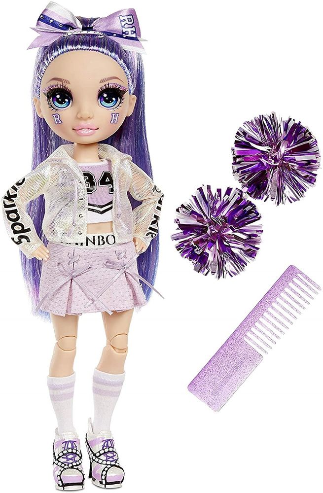 Кукла Рейнбоу Хай ВиолеттаRainbow High Cheer Violet Willow – Purple Fashion Doll w Cheerleader 572084