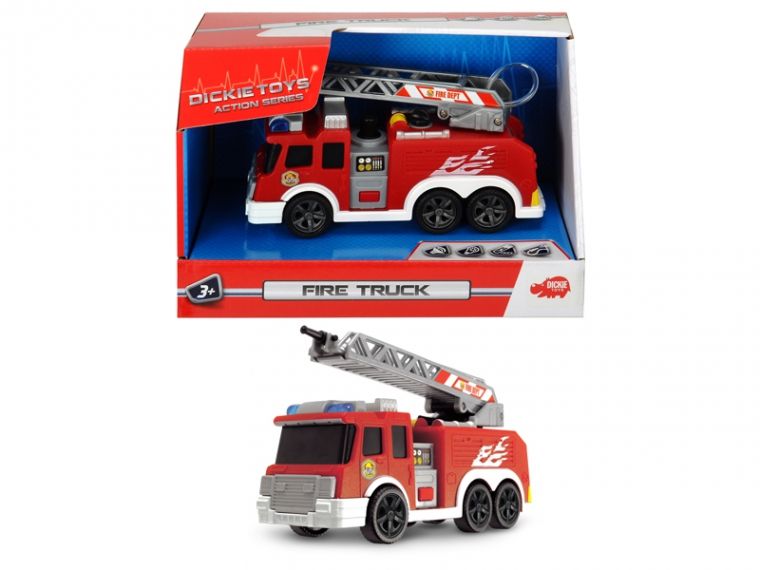 Функциональное авто "Пожарная служба" со звук., свет. и водным эффектами, 15 см, 3+