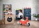 Дитячий толокар-скутер, беговел Smoby доставка їжі зі знімним боксом Червоний 721007