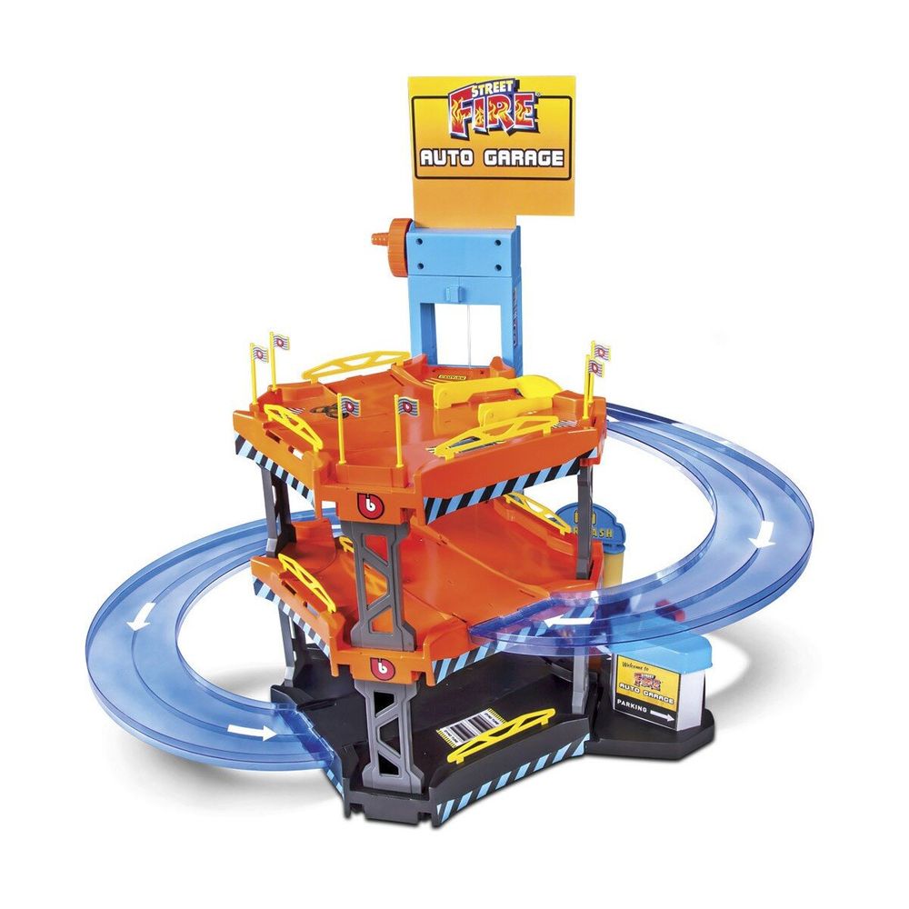 Игровой набор Паркинг ( 3 уровня, 2 машинки , 1:43 ) Bburago Street Fire Auto Garage Playset 18-30361