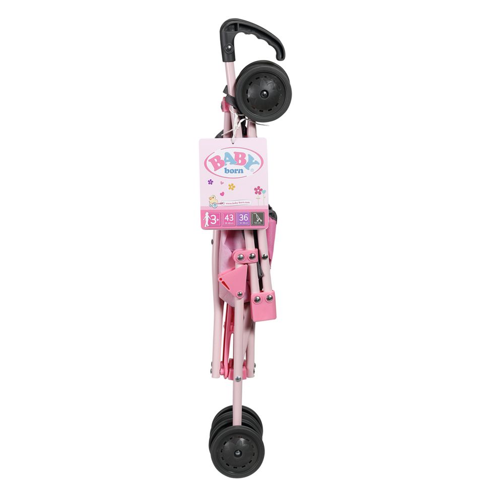 Коляска тростинка для ляльки Baby Born Казкова прогулянка рожева 832554