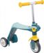 Дитячий самокат-трансформер 2 в 1 Smoby Toys з металевою рамою триколісний Сірий 750612