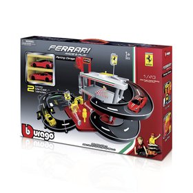 Ігровий набір Гараж Ferrari ( 3 рівня, 2 машинки , 1:43 ) Bburago Ferrari Parking Garage Playset 18-31204