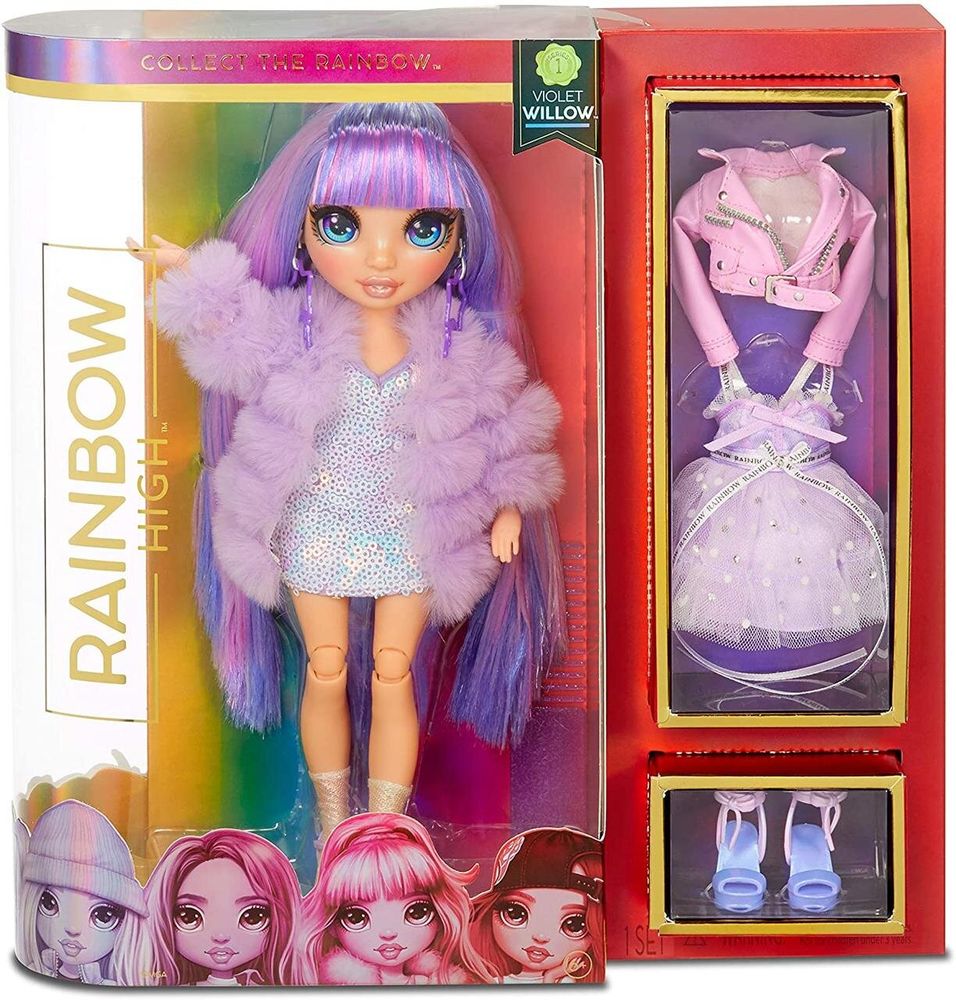 Кукла Рейнбоу Хай Виолетта Rainbow High Violet Willow Purple Fashion Doll (с аксессуарами) 569602
