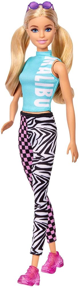 Лялька Барбі Модниця Блондинка Barbie Fashionistas Doll with Long Blonde Pigtails №158 Mattel GRB50
