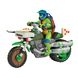 Набір Черепашка-Ніндзя TMNT Мovie III Бойовий транспорт з фігуркою - Леонардо На Мотоциклі 83431