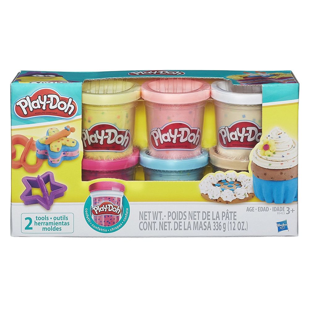 Play-Doh Набор пластилина Конфетти 6 цветов Confetti Compound Collection