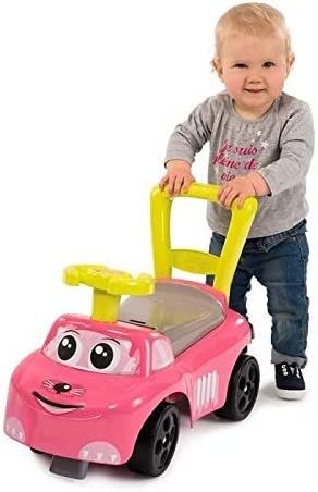 Машинка дитяча каталка Smoby Рожевий котик розмір 54x27x40 см, 10 міс.+ 720524, Рожевий