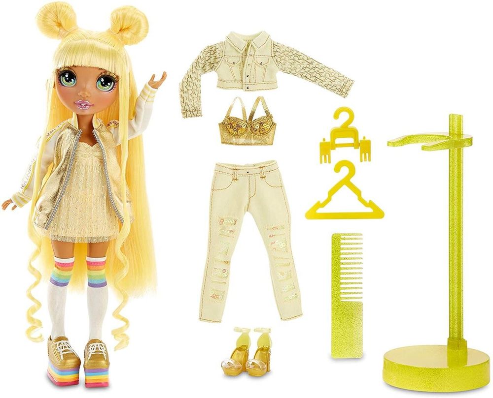 Лялька Рейнбоу Хай Санні Rainbow High Sunny Madison Yellow Fashion Doll (з аксесуарами) 569626