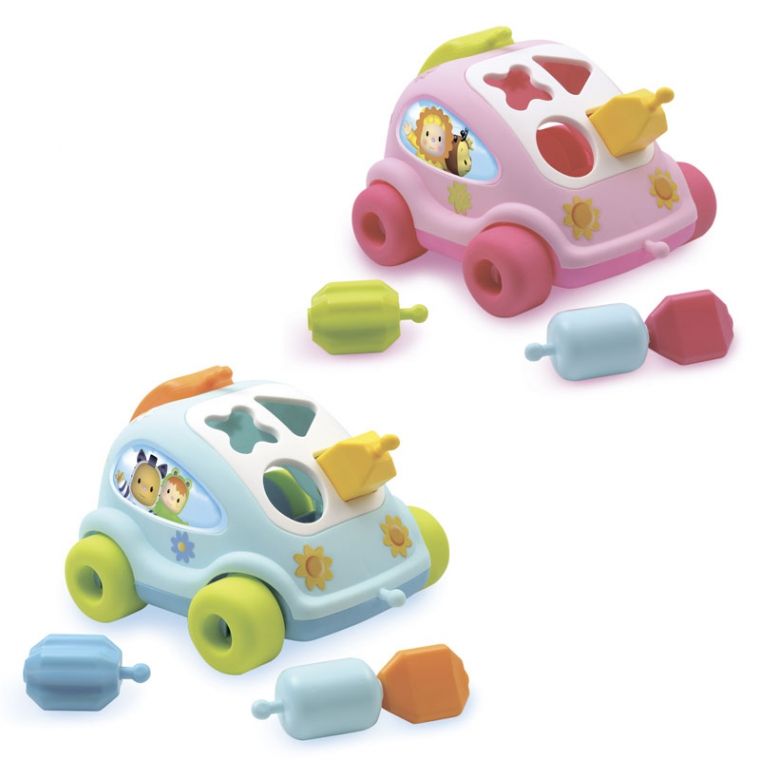 Іграшка для розвитку Cotoons "Машинка" з формами, 2 види, 12 міс.+