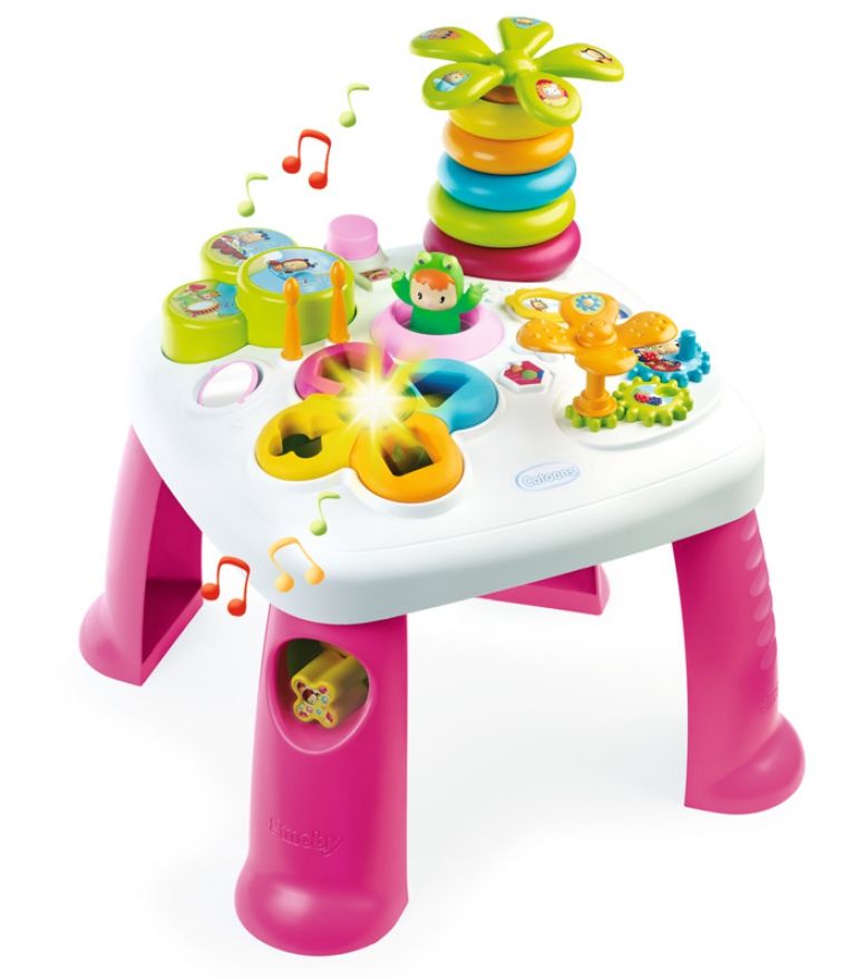 Дитячий ігровий стіл Cotoons "Квіточка" зі звук. та світл. ефектами, рожевий, 12 міс.+
