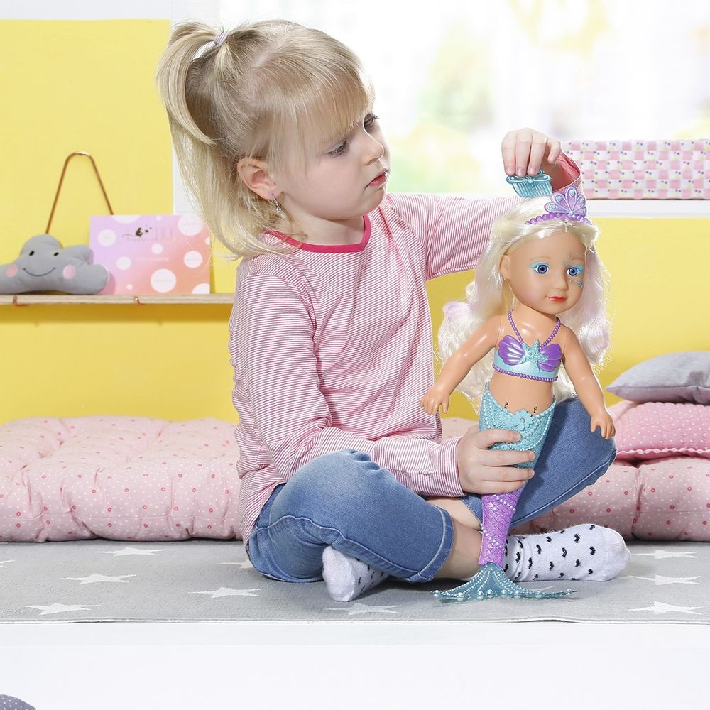 Интерактивная кукла BABY BORN - СЕСТРИЧКА-РУСАЛОЧКА (32 см, с аксессуарами)