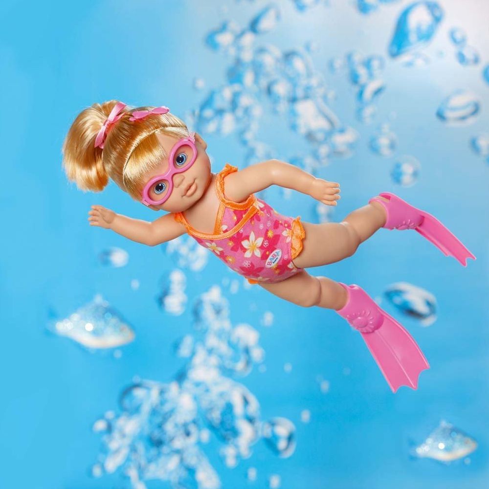 Интерактивная кукла MY LITTLE BABY BORN - УЧИМСЯ ПЛАВАТЬ (32 см, с аксессуарами, плавает в воде)