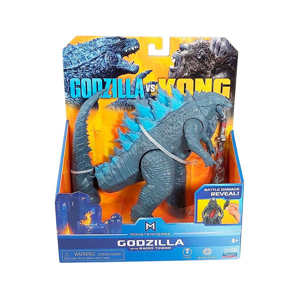 Фігурка Godzilla vs. Kong – Ґодзілла з радіовежею 15 см 35301