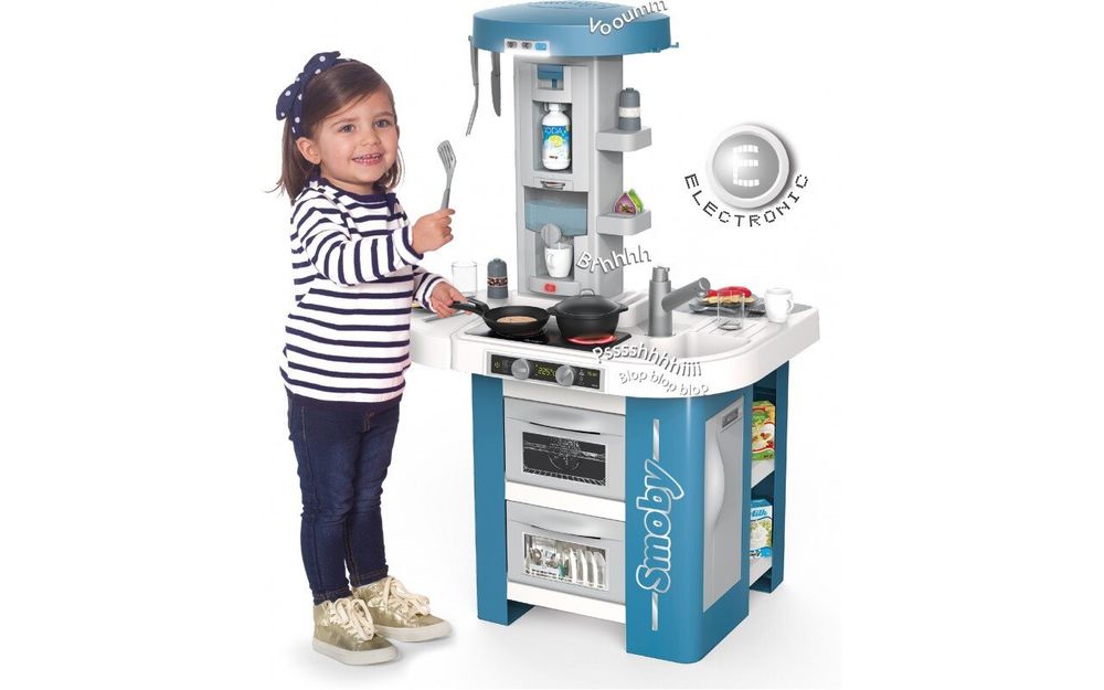 Детская Интерактивная Кухня Тек Едишн Smoby Toys Tech Edition со звуком, светом и аксессуарами 311049