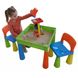 Комплект дитячих меблів Tega Mamut стіл та 2 стільчика Різнокольоровий (для конструкторів Lego) MT-001 MULTICOLOR