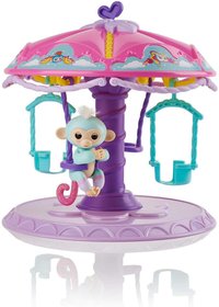 WowWee Fingerlings Карусель з інтерактивною мавпочкою Абігейл Twirl-A-Whirl Carousel with Baby Monkey Abigail