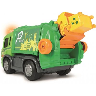 Машинка Сміттєвоз Dickie Toys АВС BYD Сканія з контейнером звуком і світлом для малюків 25 см 4114004