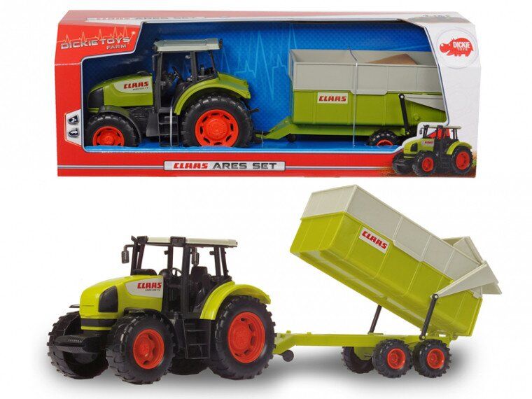 Трактор "CLAAS" с прицепом 57 см, 3+ Dickie Toys Claas Ares Set 3739000