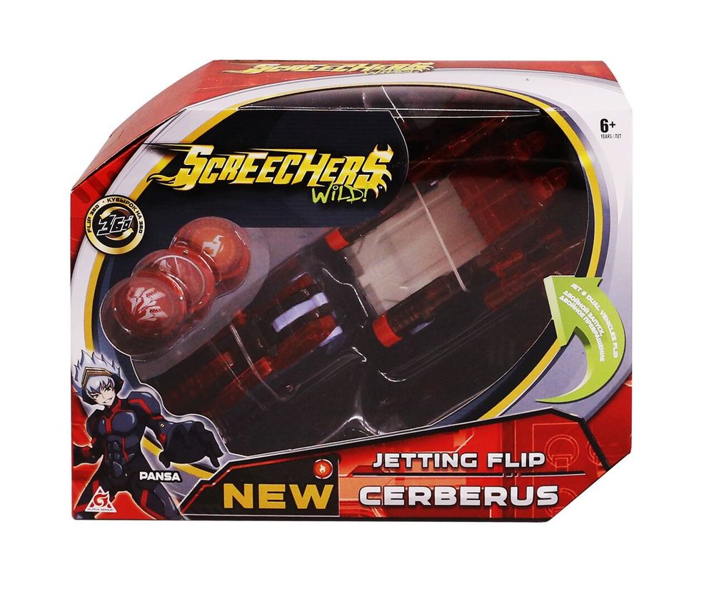 Машинка-трансформер Screechers Wild! S2 L2 - Цербер Червоний звір 2 сезон 2 рівень Cerberus
