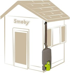 Водостічна труба для будинку Smoby Toys з резервуаром 4.5 л Сіра 20.5х9х98.5 см 810909