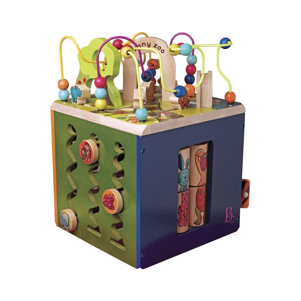 Развивающая Деревянная Игрушка - Зоо-Куб Battat Zany Zoo Wooden Activity Cube BX1004X