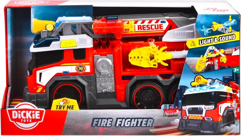 Спецтехніка Dickie Toys Пожежна машина Борець з вогнем зі звуком та світловими ефектами 46 см 3307000