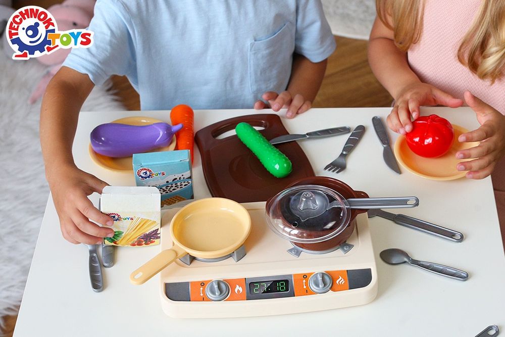 Інтерактивна дитяча іграшка Кухня ТехноК з електронним модулем та парою арт. 5620