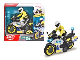 Поліцейський мотоцикл Dickie Toys Патрулювання з фігуркою 17 см (3712018)