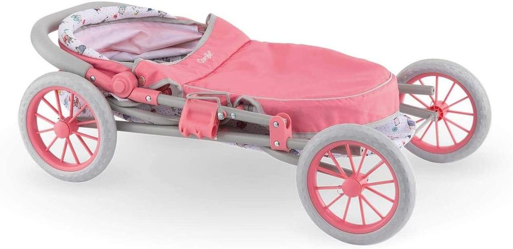 Коляска - люлька Corolle для ляльок розкладна з кошиком і сумкою для аксесуарів 9000140460