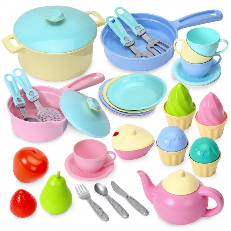 Дитячий кухонний набір посуду 49 предметів "Limited Edition" ТехноК 7723