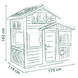 Дитячий ігровий будиночок Smoby Green "Друзі Ево" з поштовою скринькою та вікнами 3+ 810205