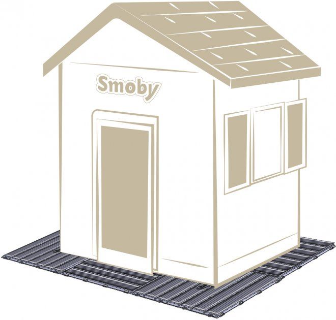 Набір елементів підлоги Smoby Toys для будиночка 45х45 см 6 шт 810907