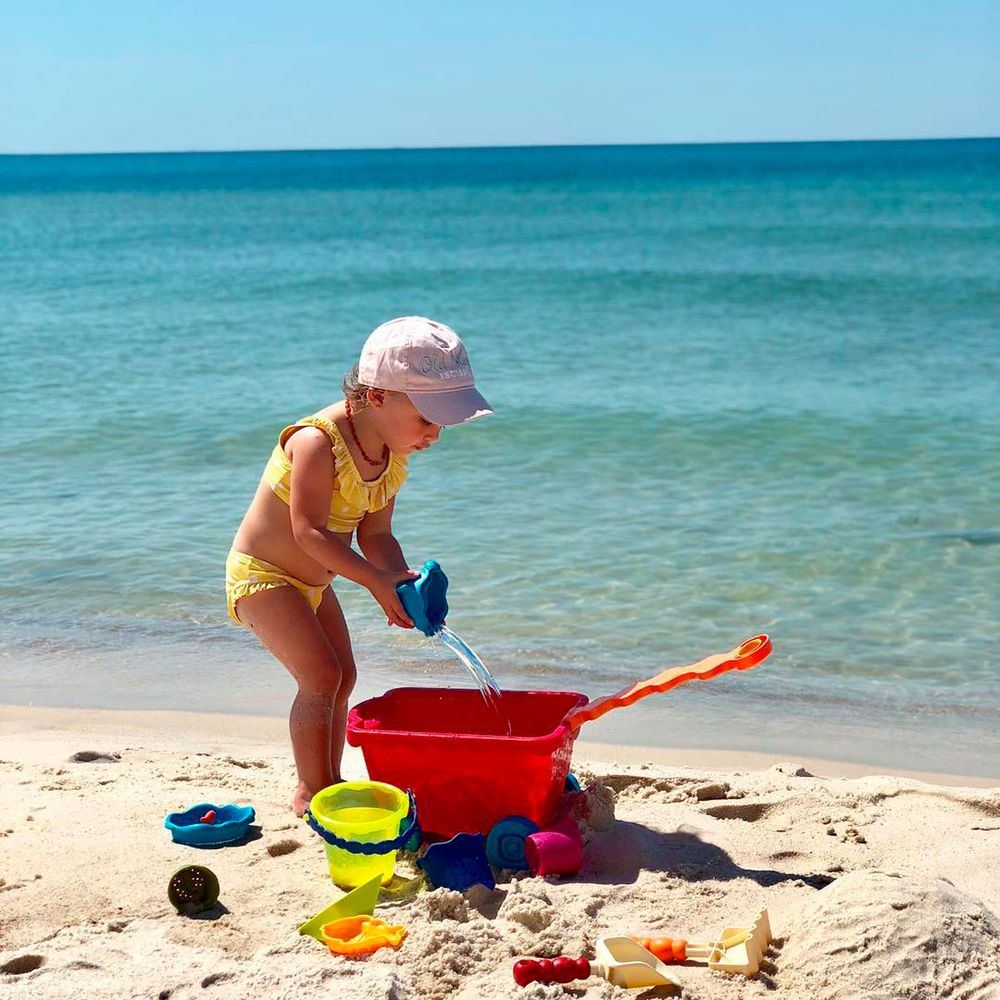 Набор для игры с песком и водой - Тележка Манго Battat Wavy-Wagon – Travel Beach Buggy BX1594Z