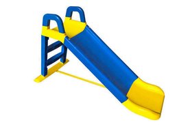 Дитяча гірка для катання 140 см синя з жовтими вставками Doloni Toys 140 см 0140/03 Долоні